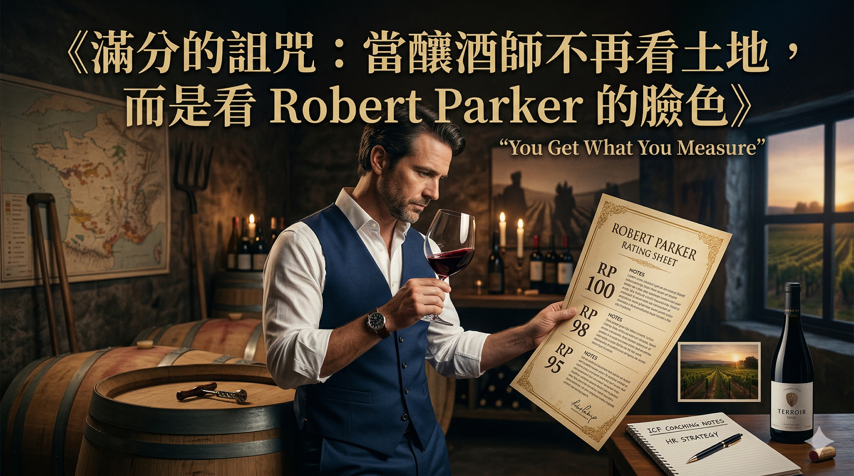 滿分的詛咒：當釀酒師不再看土地，而是看 Robert Parker 的臉色